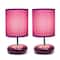 Simple Designs Stonies Small Stone Look Table Lamp